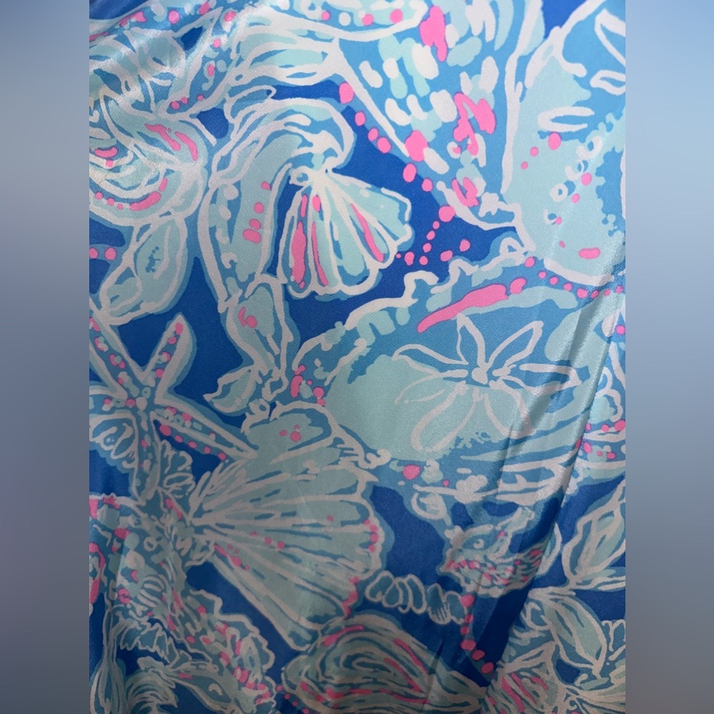 NEW Lilly Pulitzer Clara Bay Blue Into the Deep dress. Size XS - Picture 2 of 4